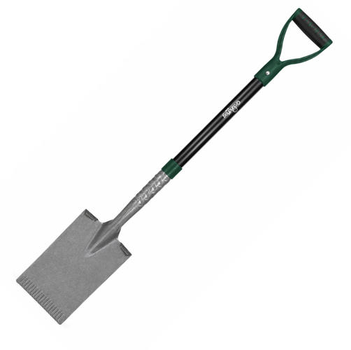 63102 Serrated Digging Spade with Fiberglass D-Grip Handle