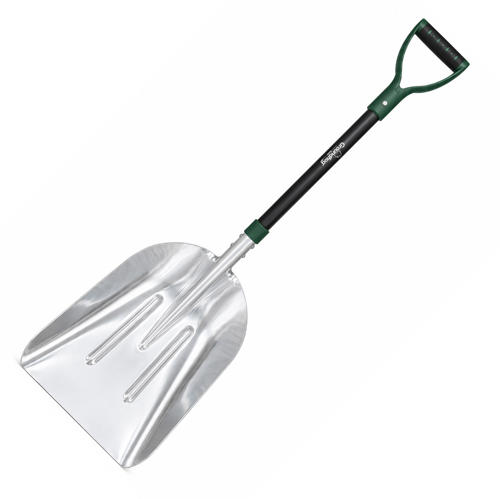 63104 Aluminum Scoop Shovel with Fiberglass D-Grip Handle