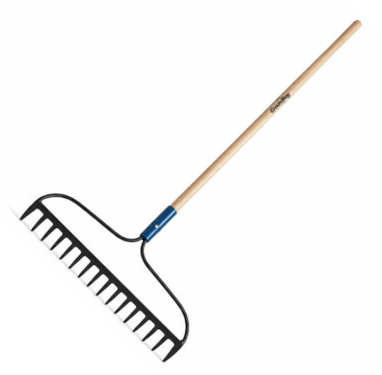 Forged Rake  16 T Wooden Handle 